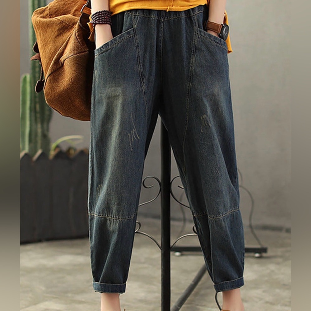 Buykud Casual Denim Women's Jeans 3x plus size